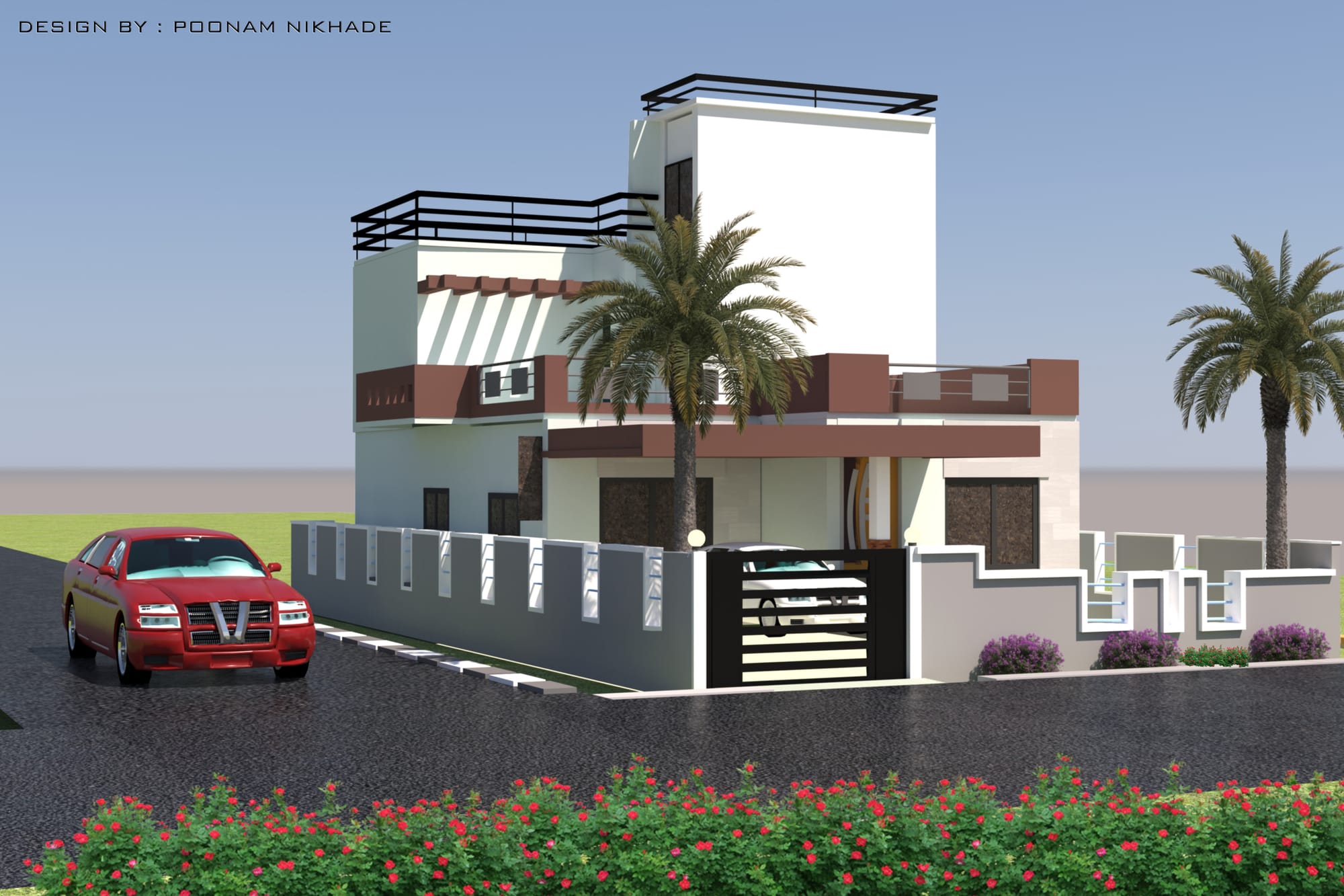 DESIGN BY: POONAM SOFTWARE USED : AUTOCAD II 3DS MAX II V-RAY