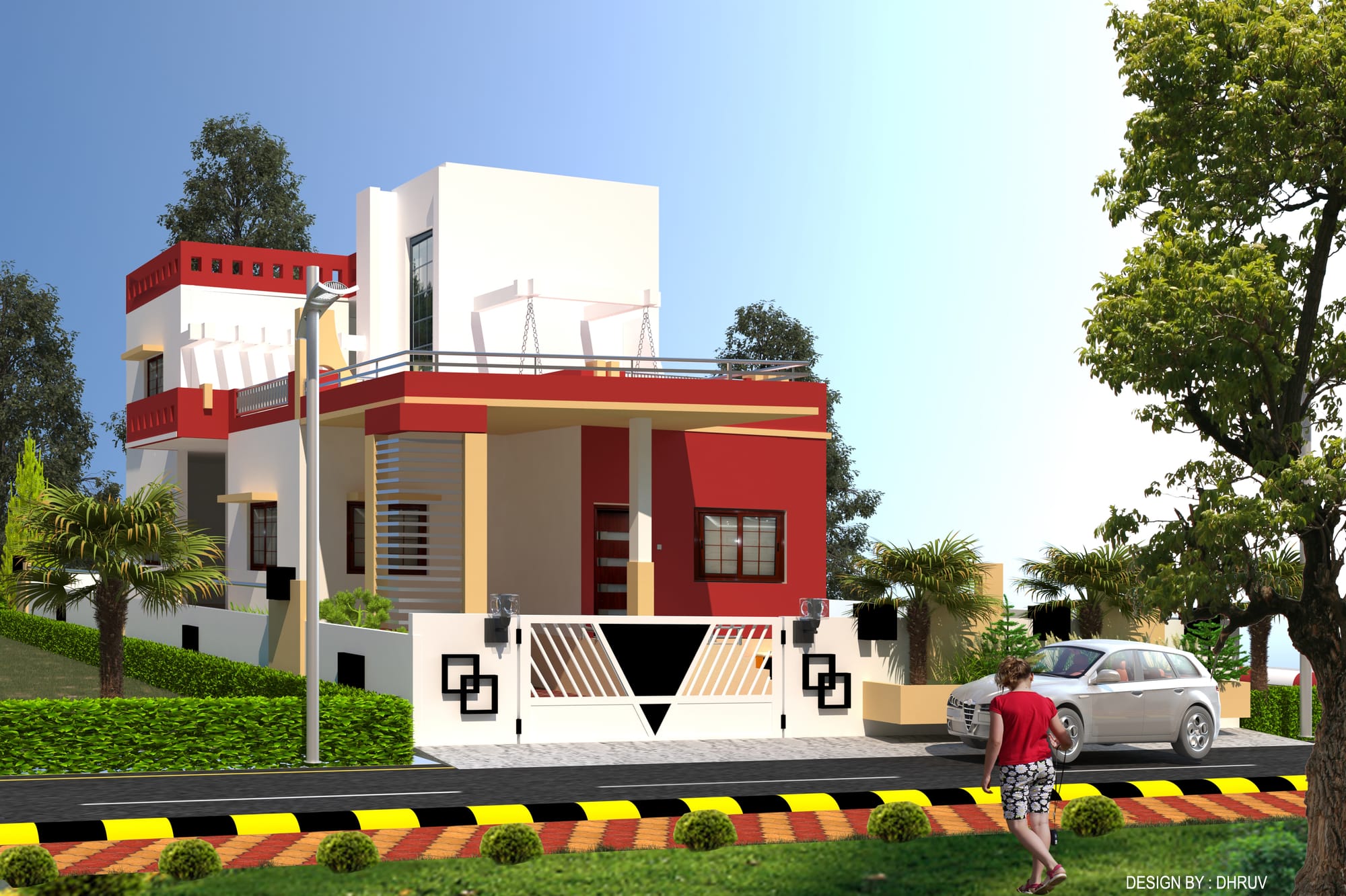 DESIGN BY: DHRUV SOFTWARE USED : AUTOCAD II 3DS MAX II V-RAY