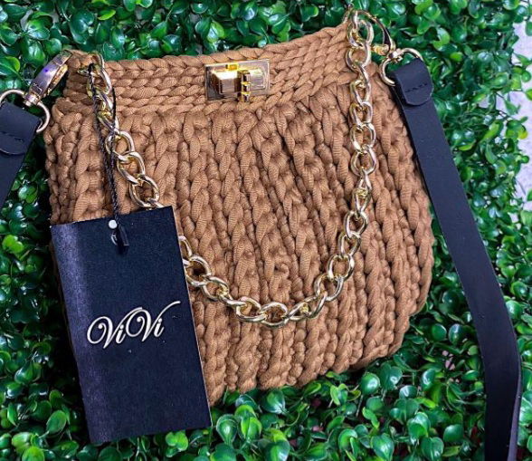 Yarn bags, in a variety of shapes, colours, and configurations