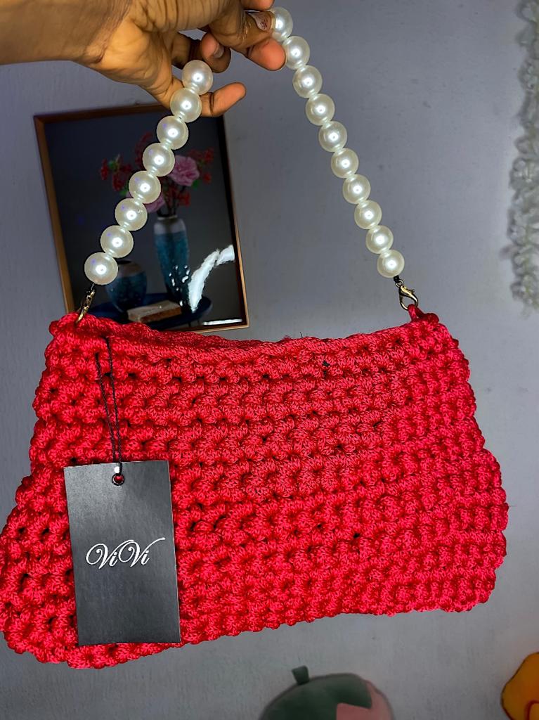 Yarn bags, in a variety of shapes, colours, and configurations