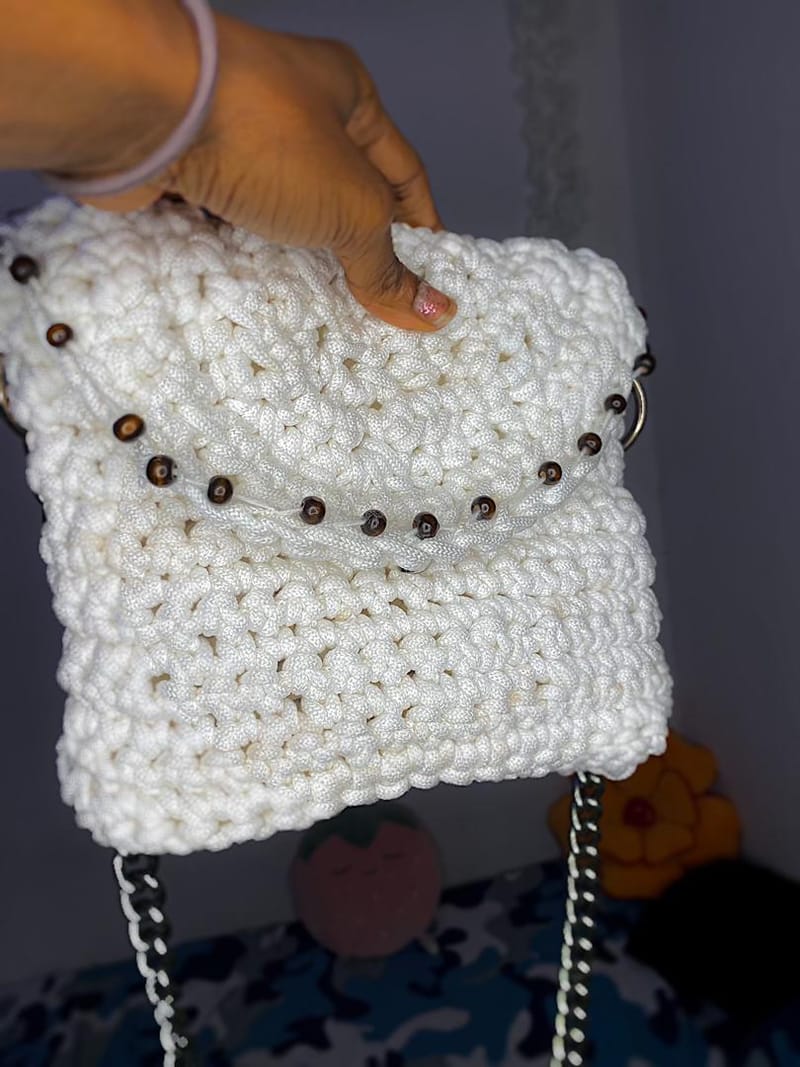 Yarn bags, in a variety of shapes, colours, and configurations