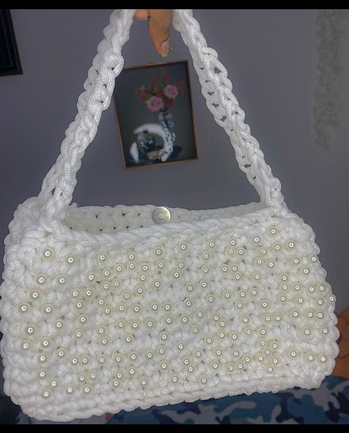 Yarn bags, in a variety of shapes, colours, and configurations