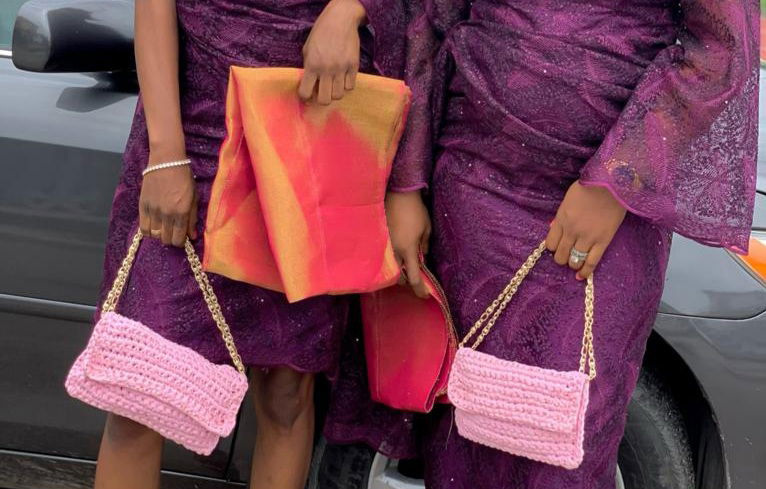 Yarn bags, in a variety of shapes, colours, and configurations