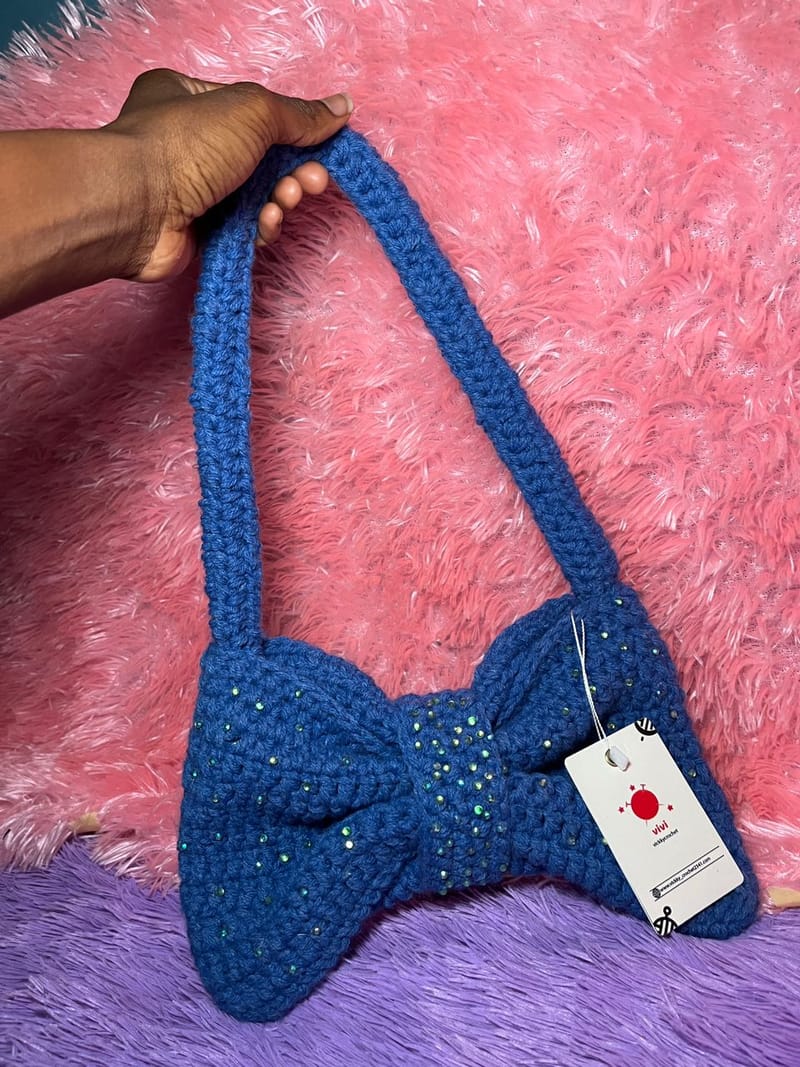 Yarn bags, in a variety of shapes, colours, and configurations