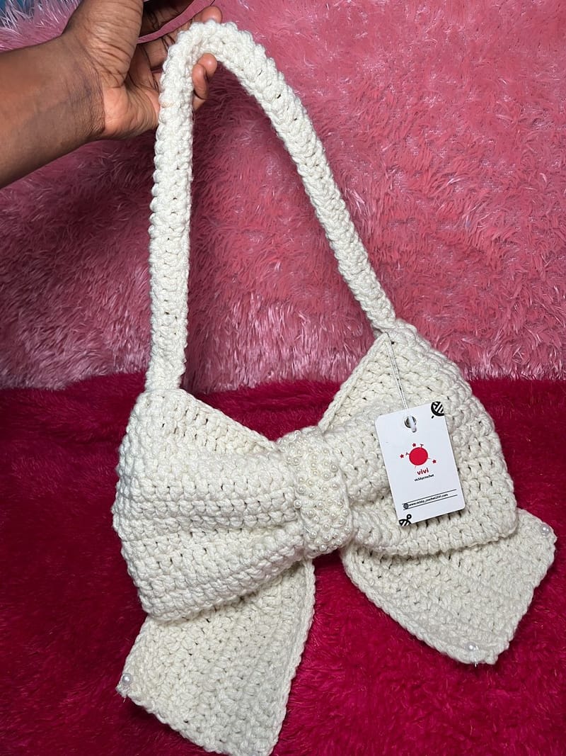 Yarn bags, in a variety of shapes, colours, and configurations