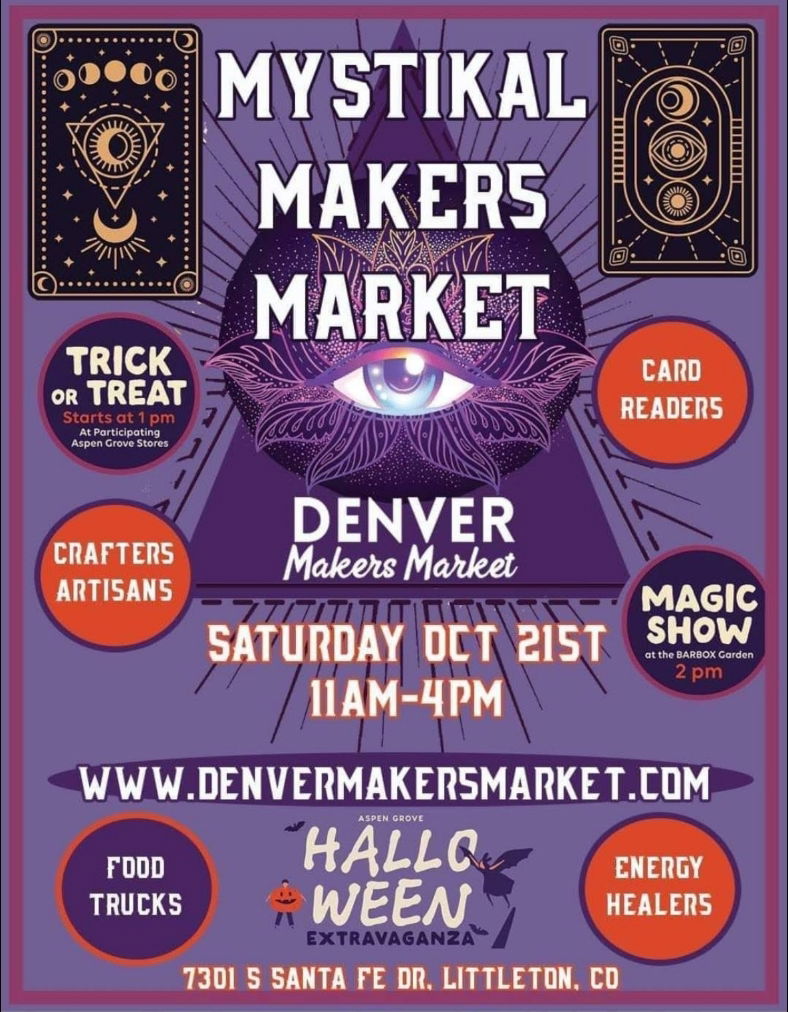 (Saturday) Mystikal Makers Market and Smoke-N-Byrdz BBQ (Littleton)