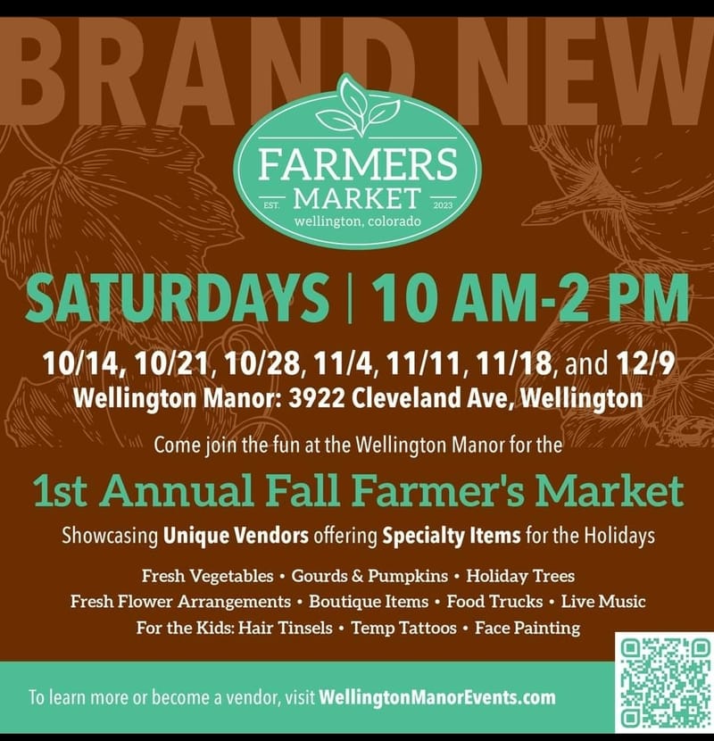 (Saturday) Farmers Market & Smoke-N-Byrdz BBQ (Wellington Colorado)