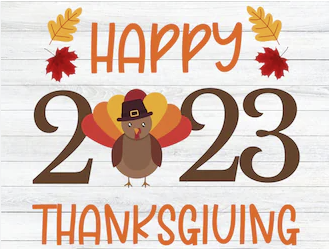 We are closed (Happy Thanksgiving)