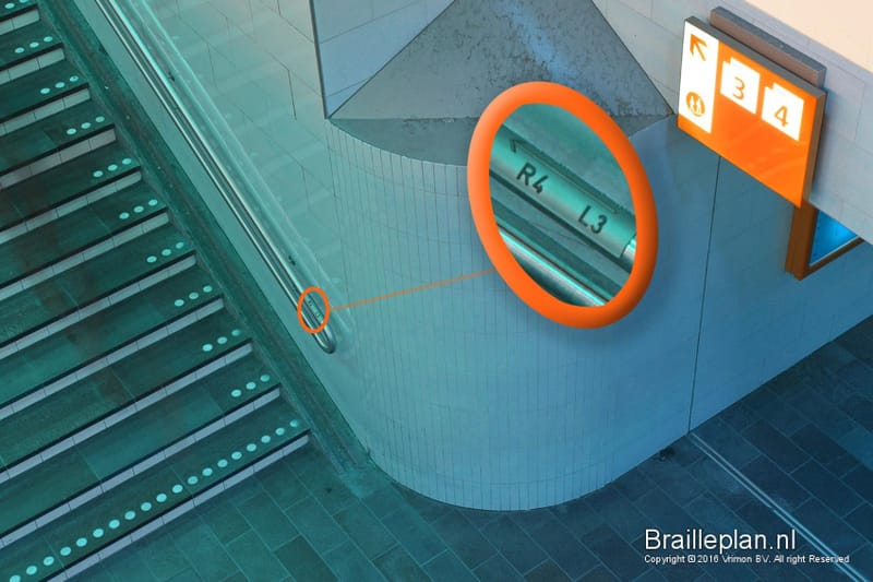 Braille leuningbordjes