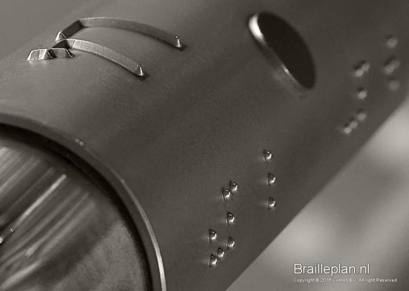 Braille leuningbordjes