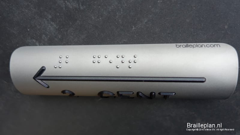 Braille leuningbordjes