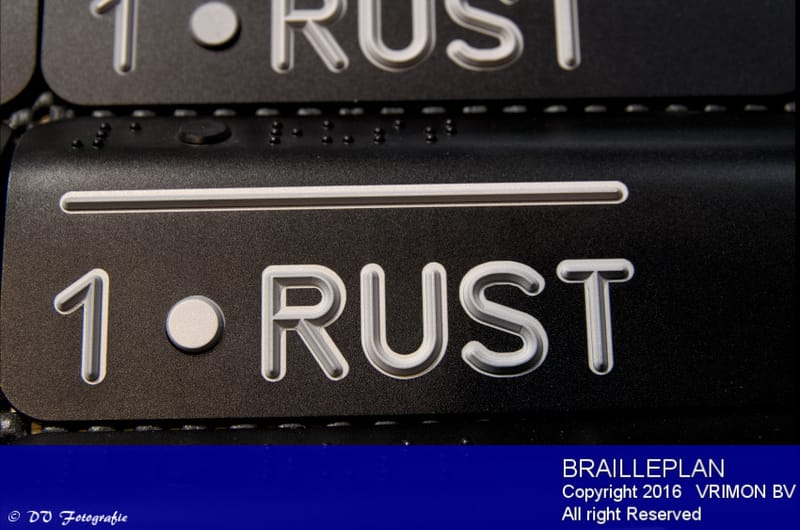 Braille leuningbordjes