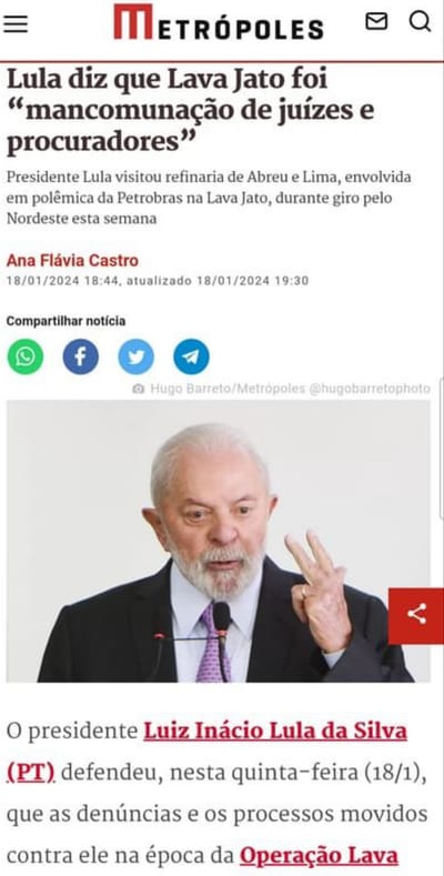 LULA VITIMA da DITADURA da MAF!@ do JUDICIARIO de JUIZES E PROMOTORES KORRUPTOS image