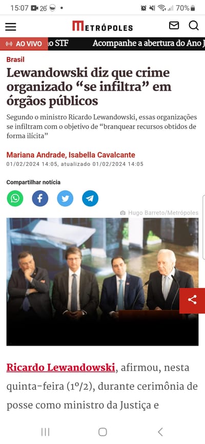 É MAF!0$O, SABE QUE SÓ 5% DAS DENUNCIAS SÃO INVESTIGADAS, 95% ARQUIVADAS SEM SEREM LIDAS, MINTINDO image