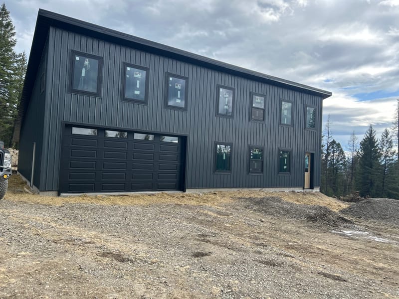 50' x 56' Single Slope Shop House