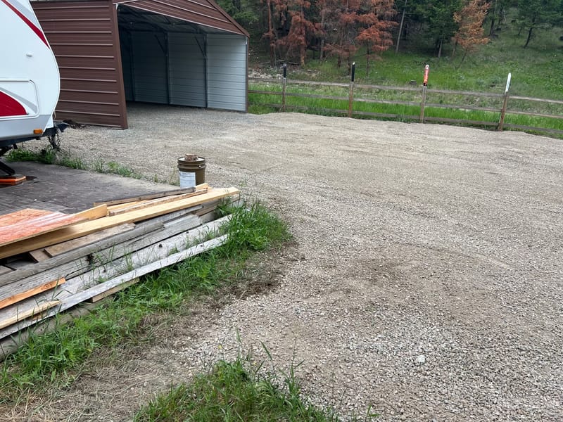 20' x 21' Versa Tub Kit Carport & Gravel work