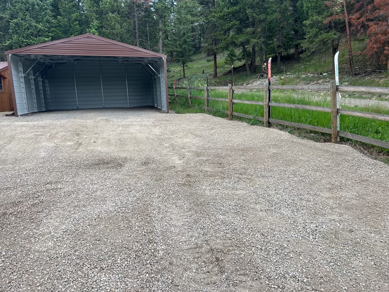 20' x 21' Versa Tub Kit Carport & Gravel work
