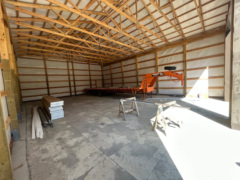 48'x34'x16' Shop with 12'x48' Lean to