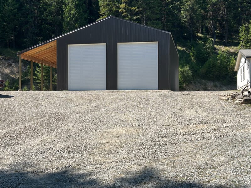 48'x34'x16' Shop with 12'x48' Lean to