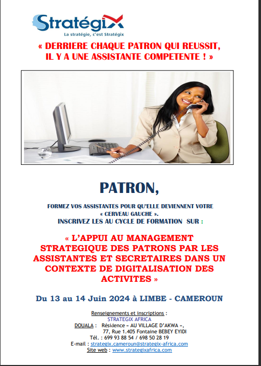 Deuxième édition du séminaire incontournable : L'Appui au Management Stratégique des Patrons par les Assistantes et Secrétaires dans un Contexte de Digitalisation des Activités !