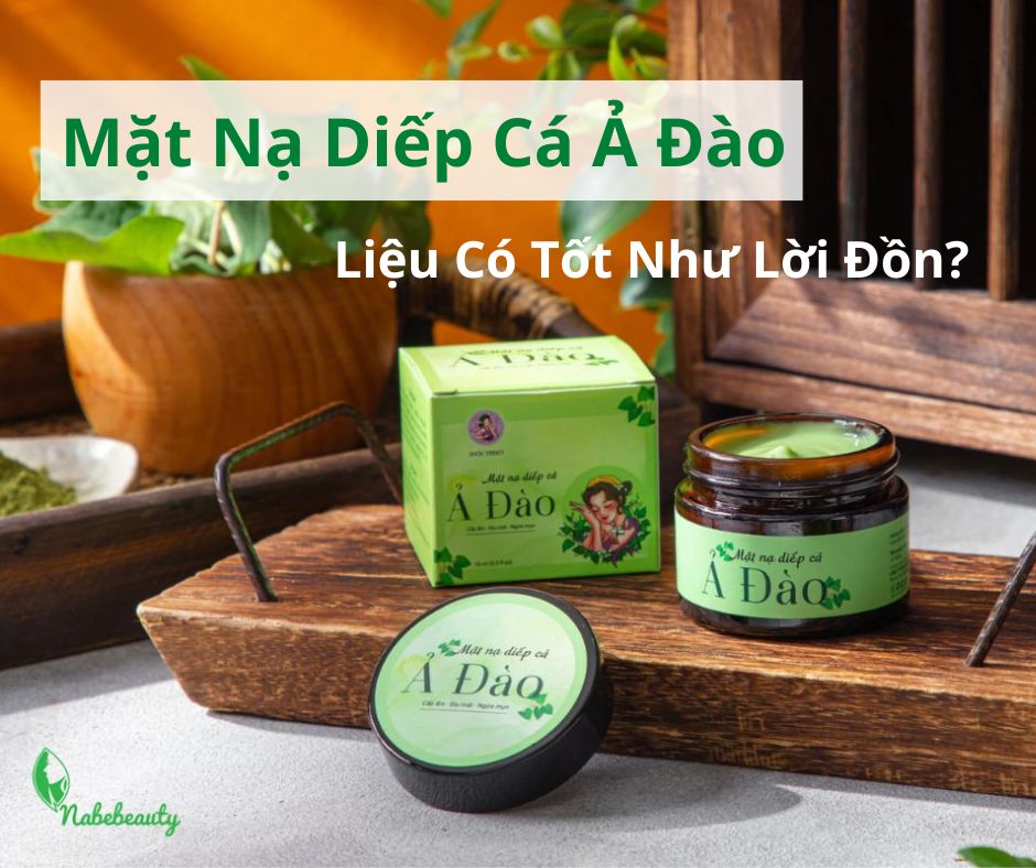 Mặt nạ trị mụn rau diếp cá nhà Nabebeauty