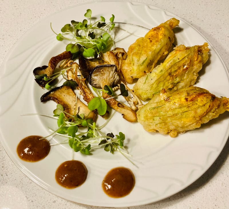 Stuffed Squash/Zucchini Blossoms
