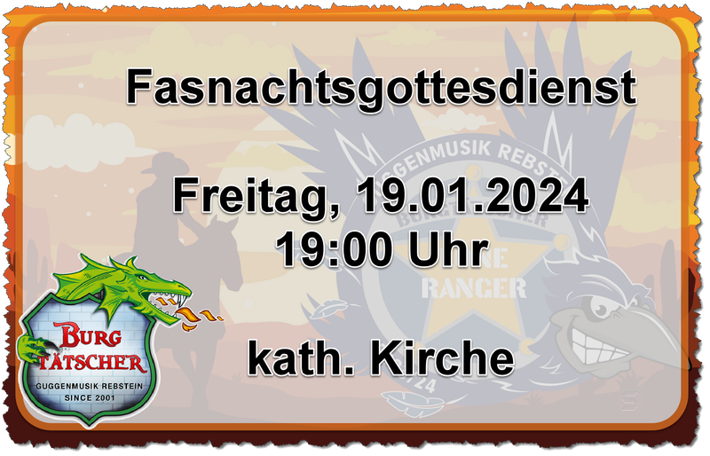 ökum. Fasnachts-Gottesdienst mit Burgtätscher in Rebstein
