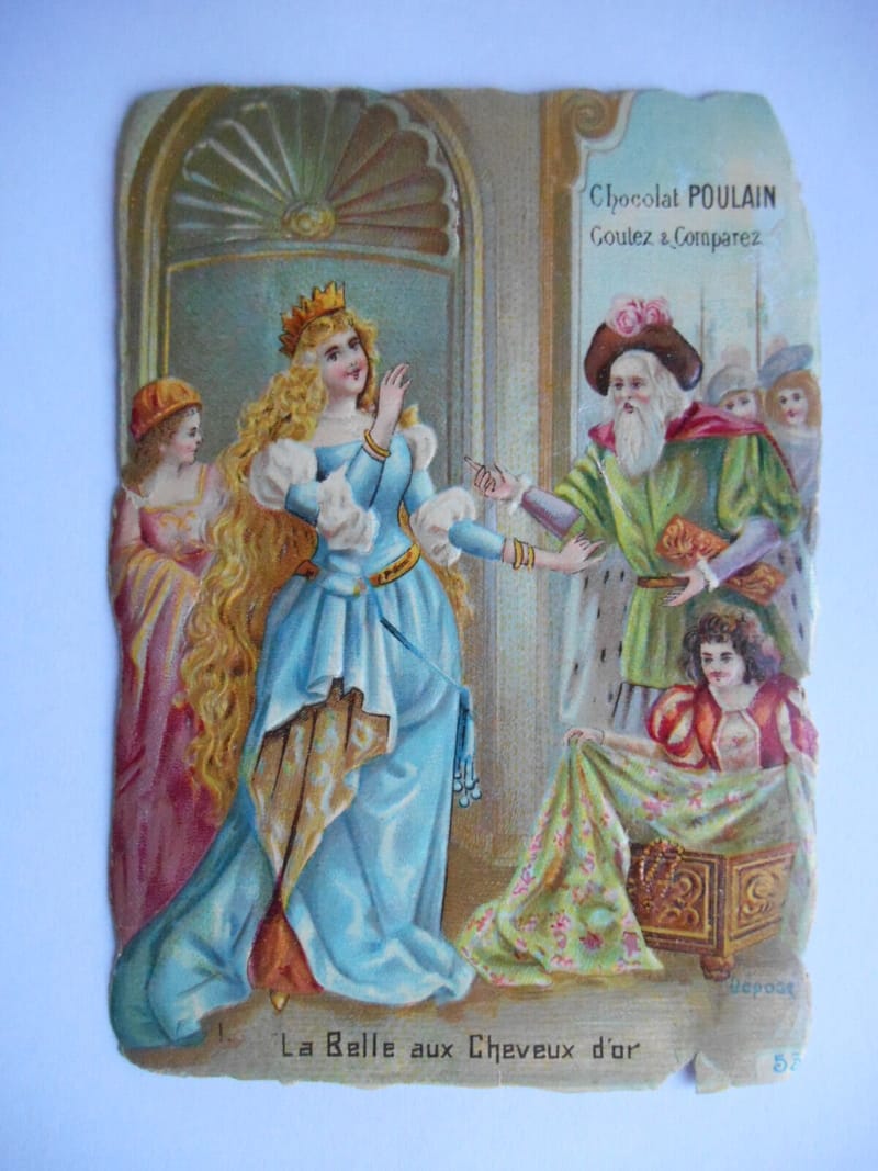 Chocolat Poulain: La Belle aux cheveux d'or. Click on Image to view the series!