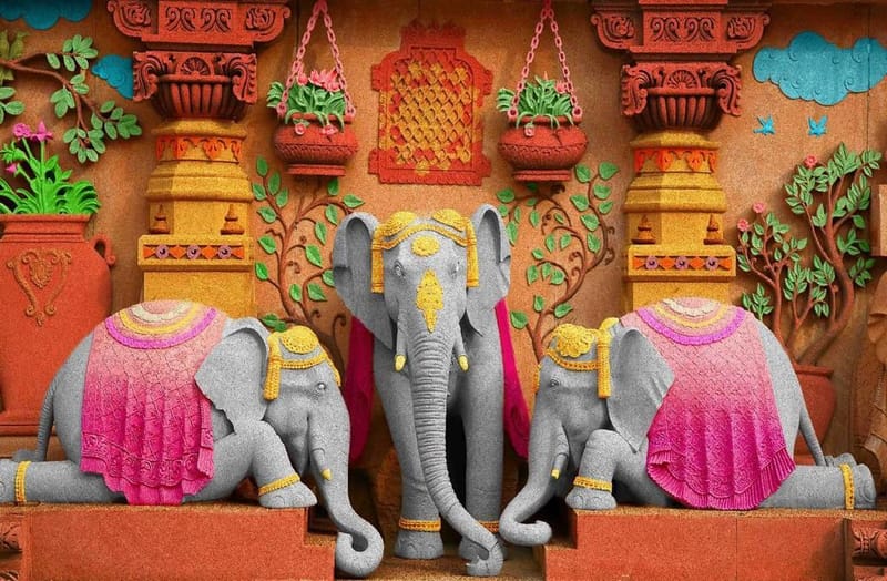 3D Digital Parda Prints