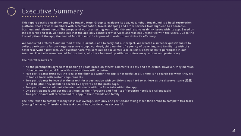 Usability analysis of Huazhuhui APP