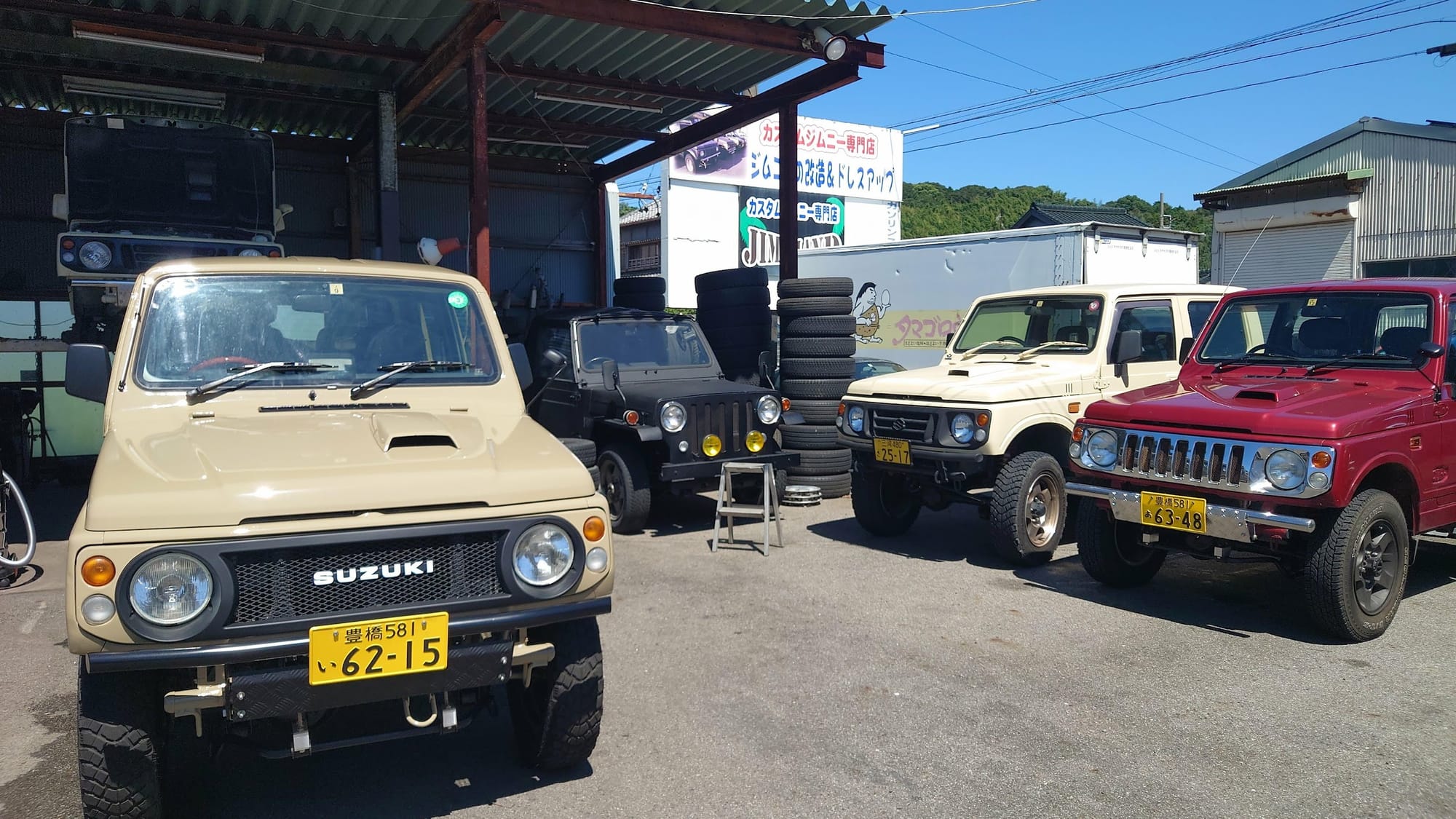 ３インチリフトアップ　ベージュ系　全塗装