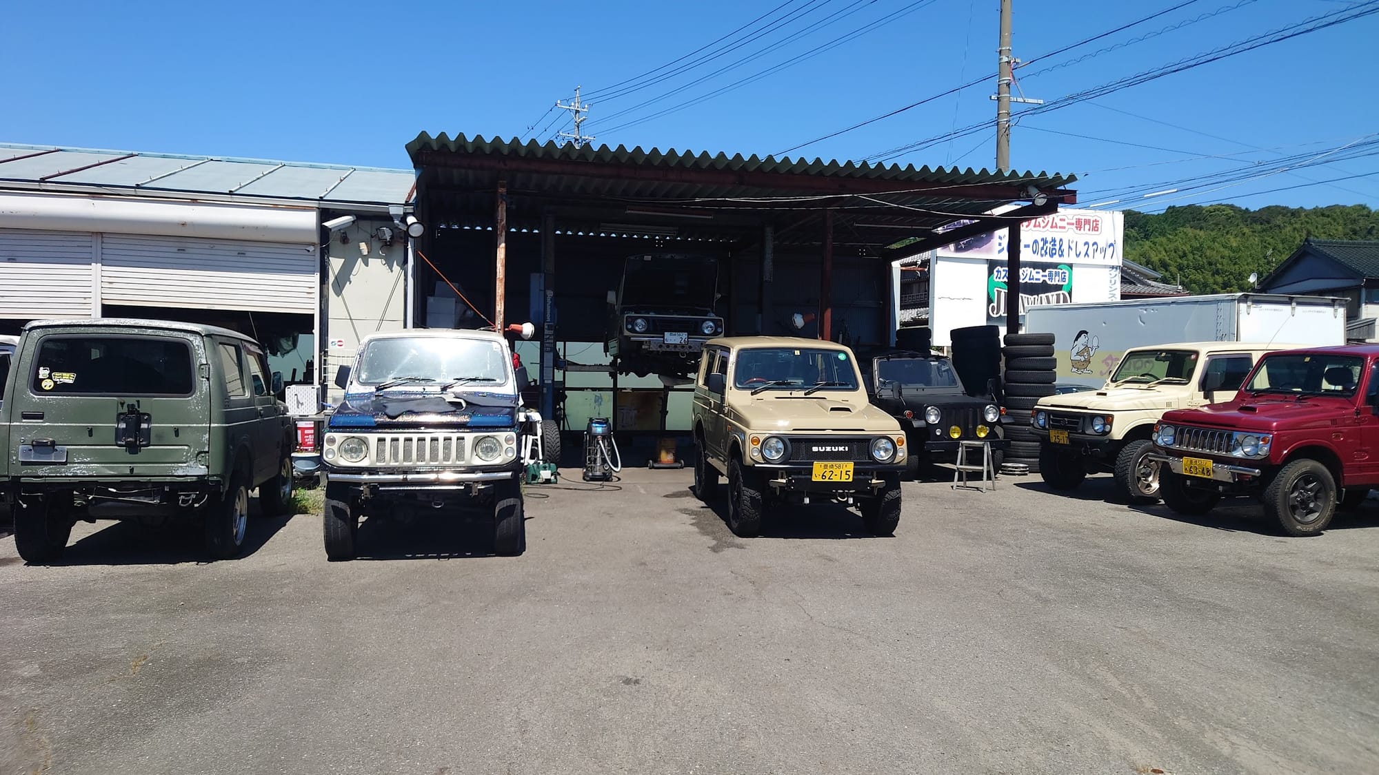 ３インチリフトアップ　ベージュ系　全塗装