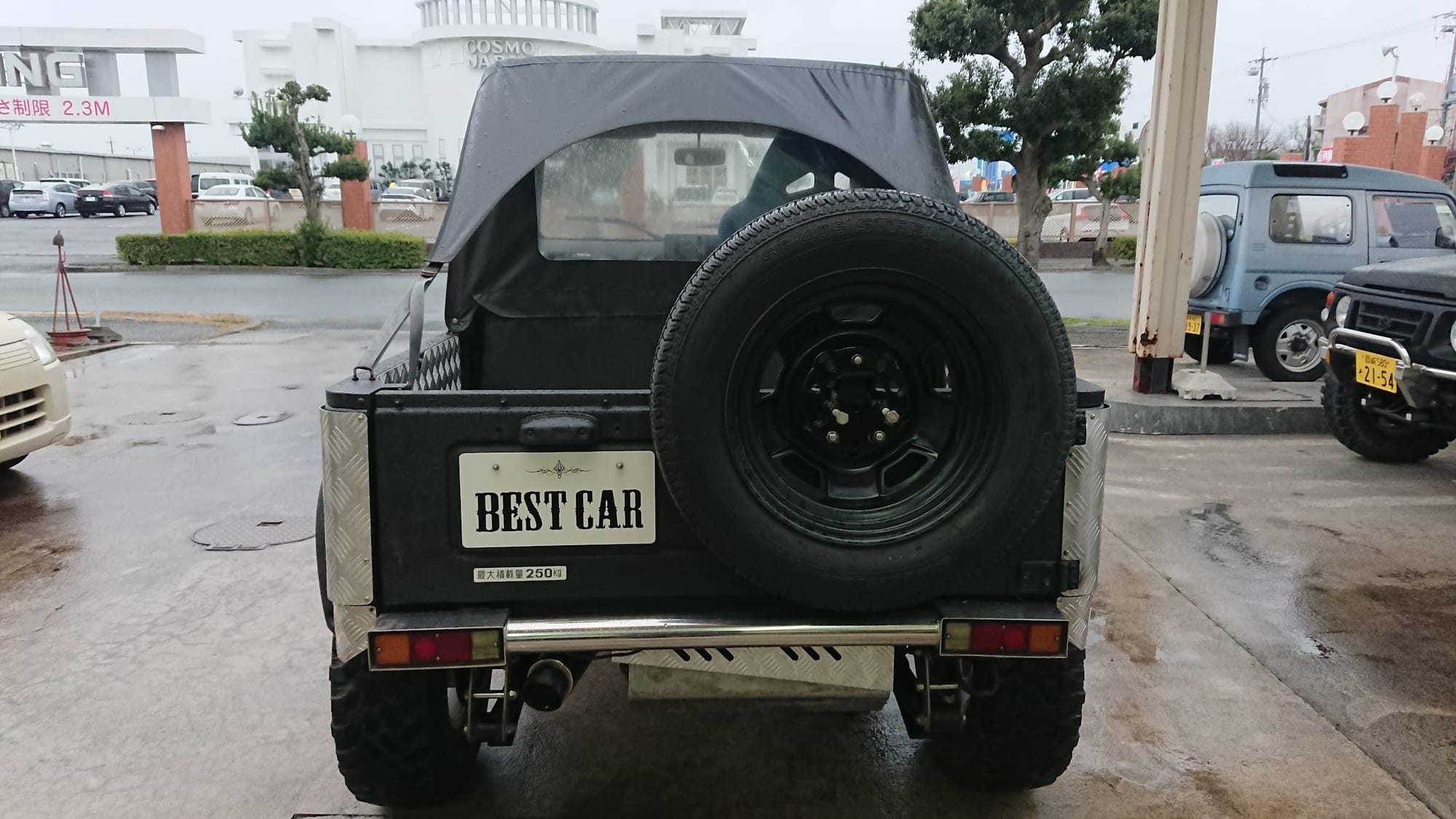 ３インチリフトアップ　マッドブラック全塗装　凹凸３D塗装