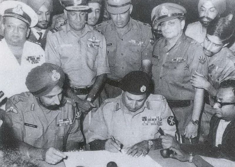 1971 SIGNING OF INSTRUMENT OF SURRENDER