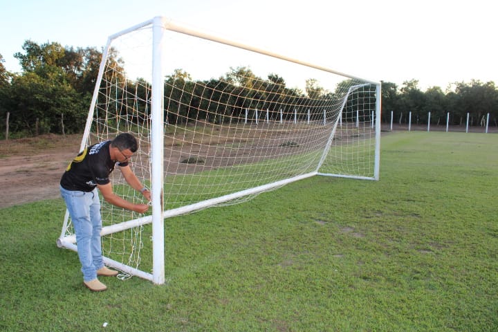 Estádio Cabo Santos em Divinópolis do Tocantins passa por adequações para as disputas da temporada de futebol 2023