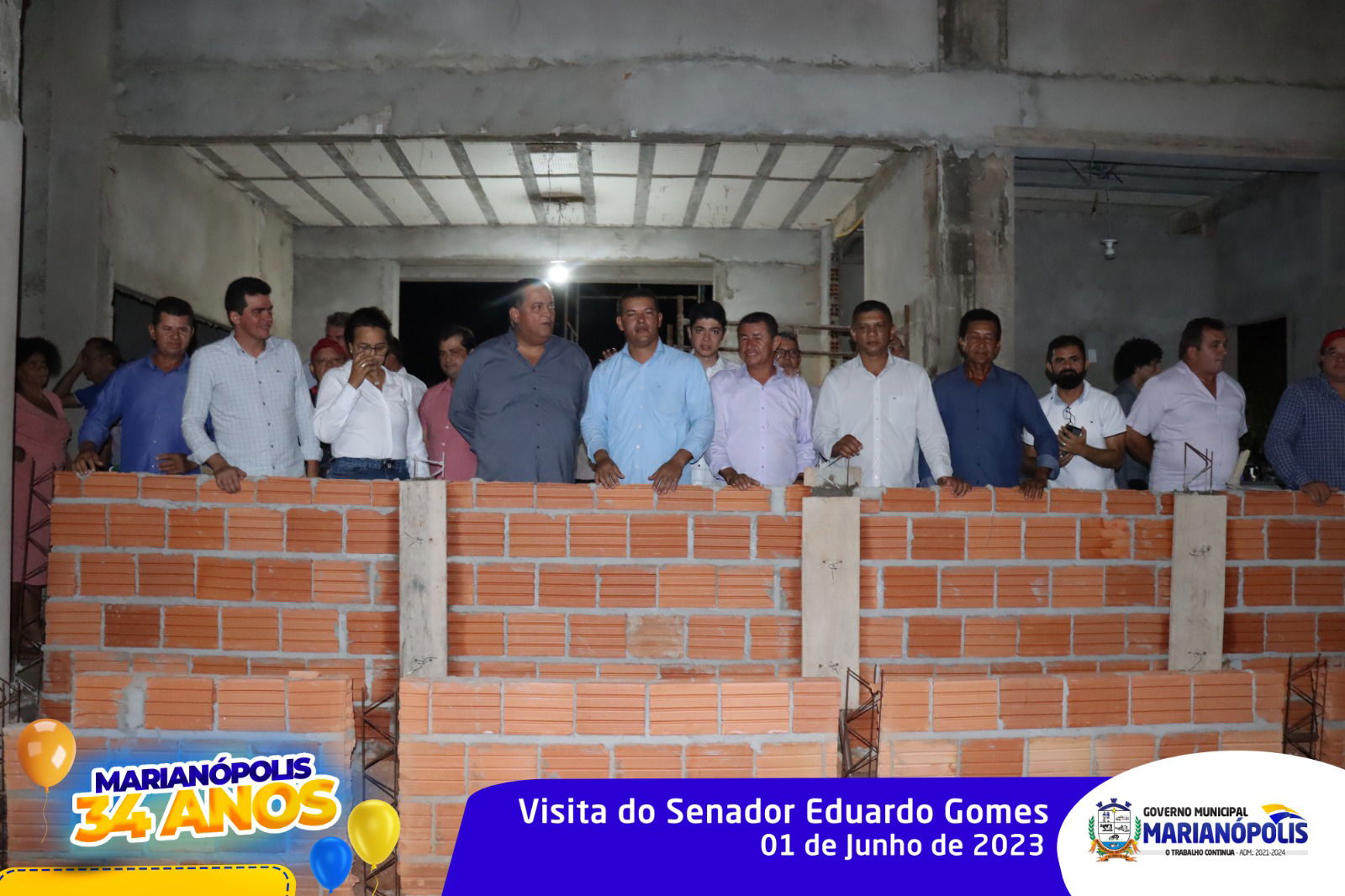 Marianópolis 34 anos: Piagem apresentou obras públicas em andamento para Eduardo Gomes e prefeitos do Vale