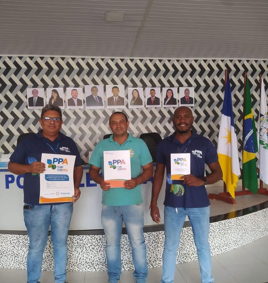 Poder Legislativo e Conselho Tutelar de Divinópolis do Tocantins recebem membros do governo do Estado para tratar sobre o PPA