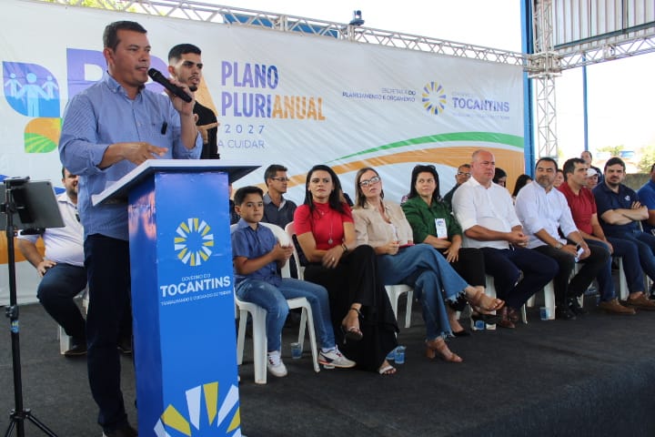 Veja o discurso do prefeito de Marianópolis do Tocantins e presidente do Consórcio Vale do Araguaia, Isaías Piagem, no evento do PPA em Divinópolis