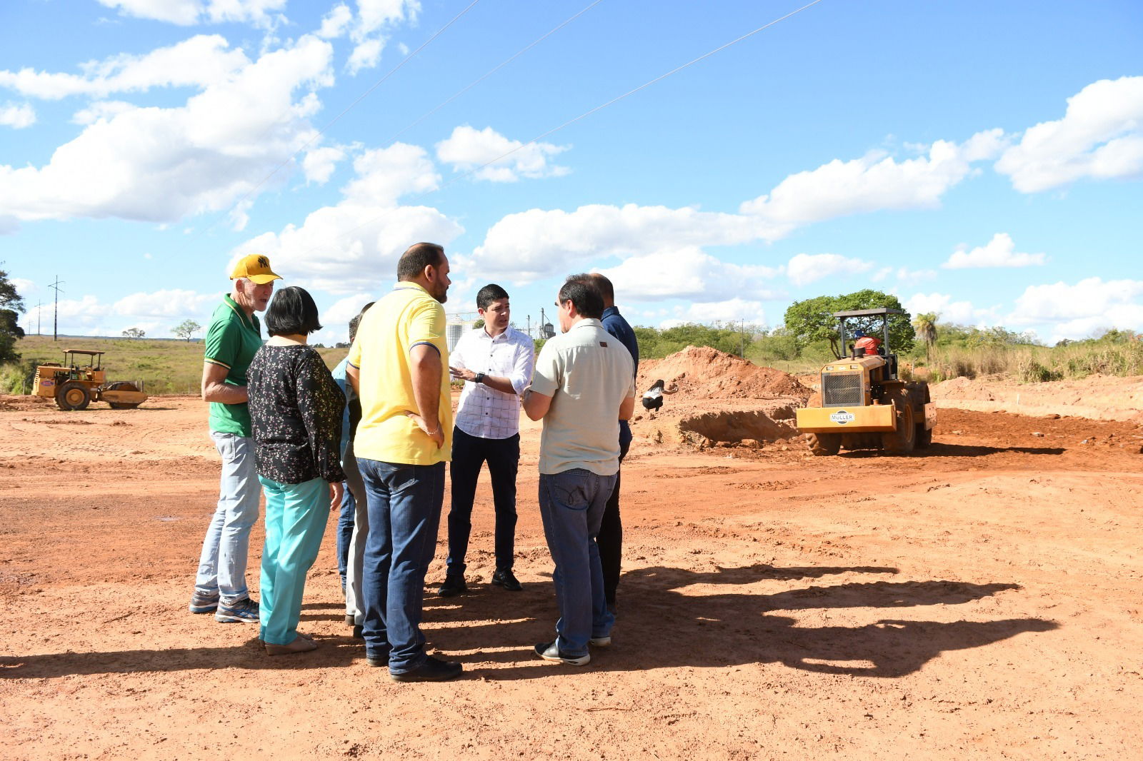 Prefeito Celso Morais visita obras no Parque Agroindustrial de Paraíso (PAIP)