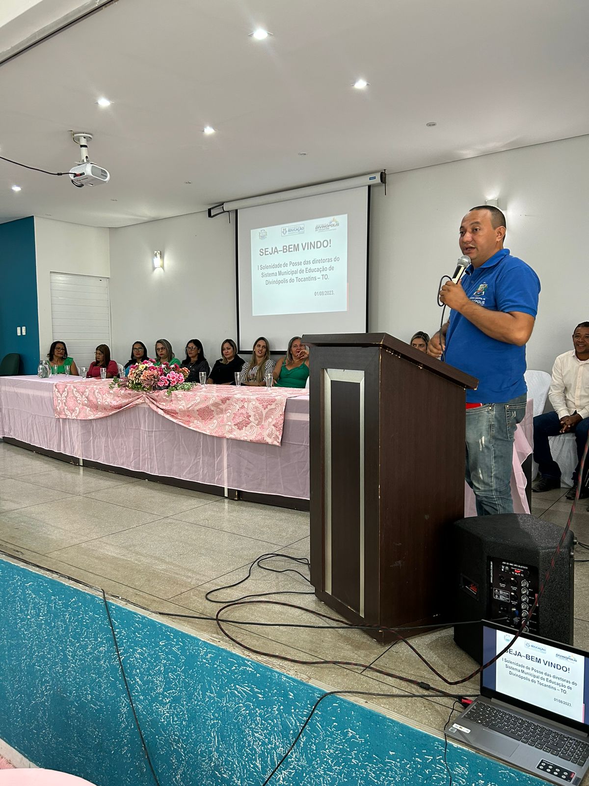 Câmara de Vereadores de Divinópolis do Tocantins participa da cerimônia de posse dos diretores das escolas municipais