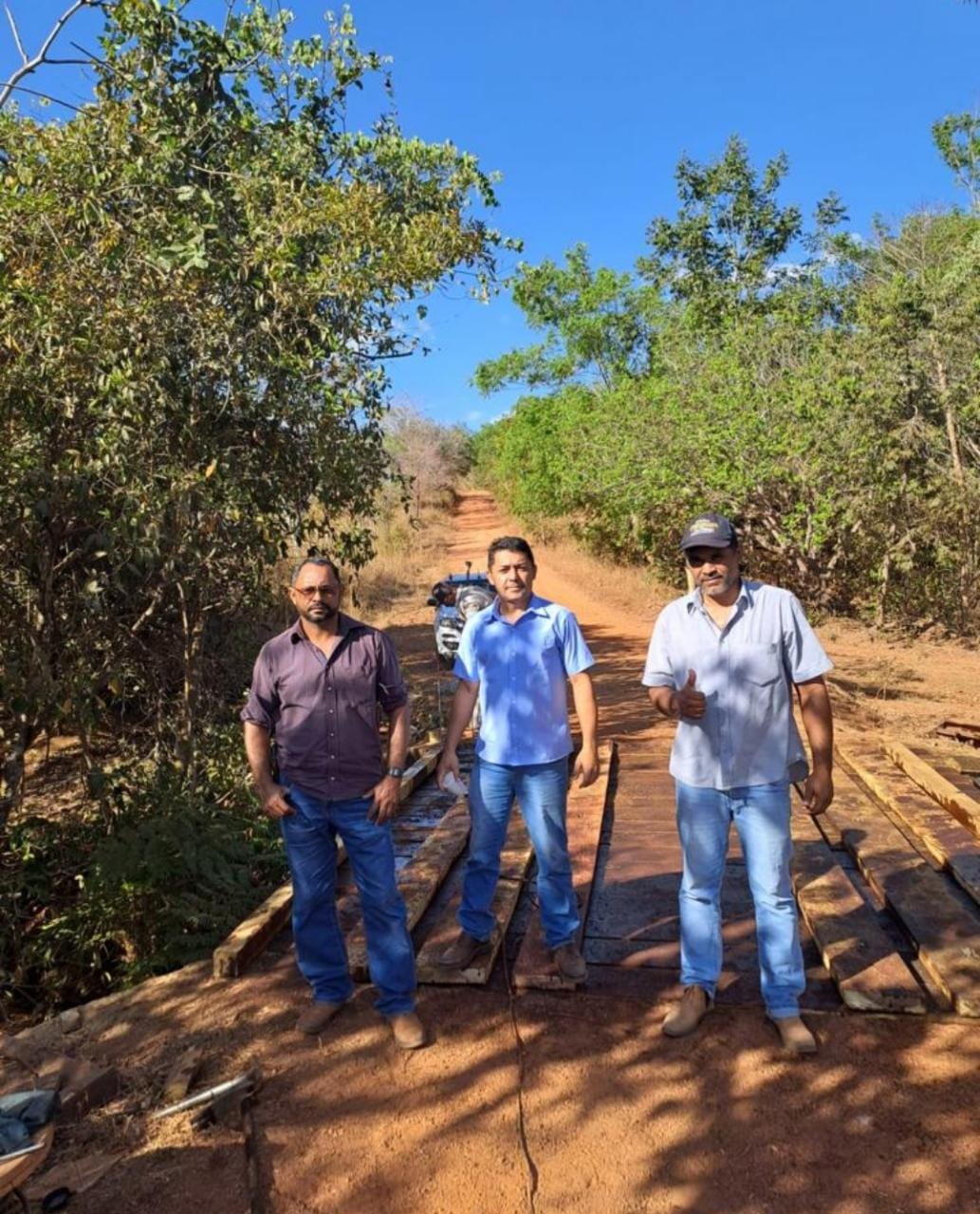 Ponte na zona rural de Monte Santo do Tocantins é reconstruída após dois dias de reparos