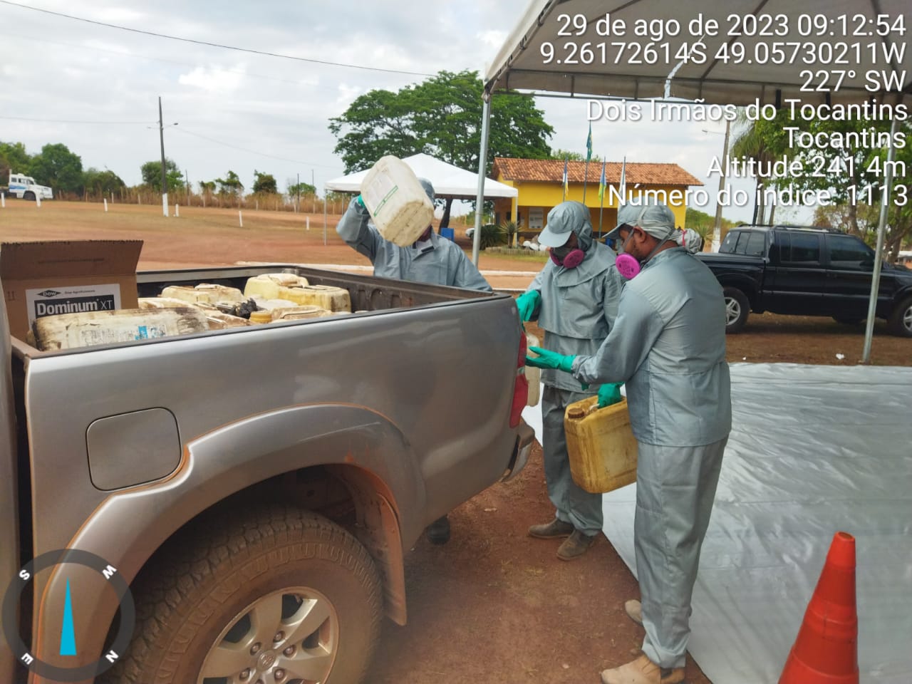 Recebimento Itinerante de embalagens vazias de agrotóxicos atende produtores rurais de Dois Irmãos no Parque de Exposição João Carlos Botelho