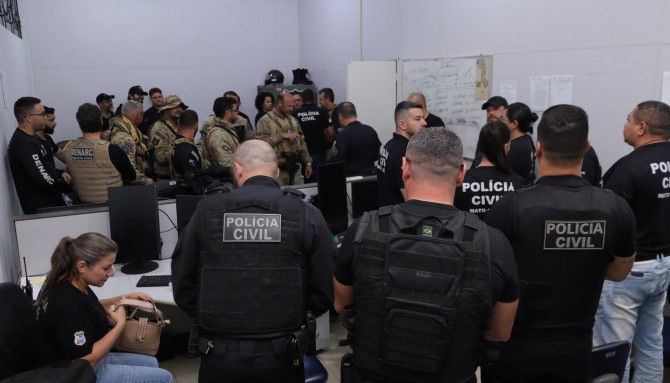 Polícia Civil do Tocantins participa de operação da PC-MT que investiga grupo criminoso suspeito alvo da Operação Canguçu