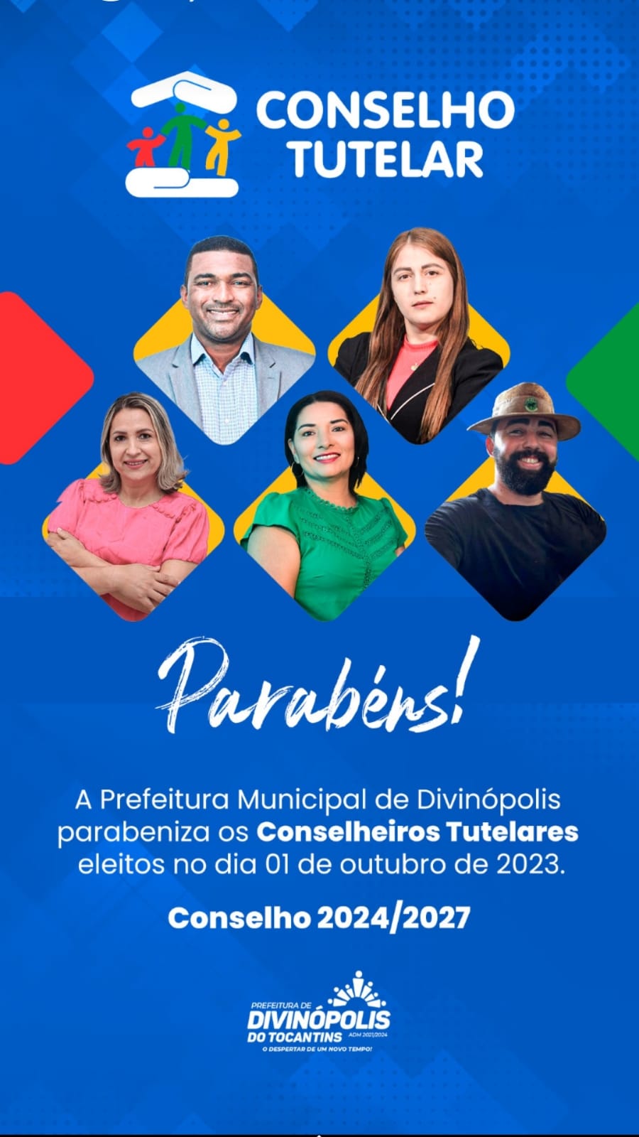 Prefeitura de Divinópolis felicita os cinco vencedores da eleição do Conselho Tutelar; três são servidores municipais
