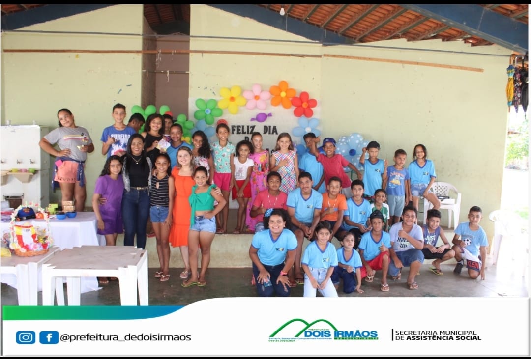 Assistência Social de Dois Irmãos do Tocantins realiza evento alusivo ao Dia da Criança