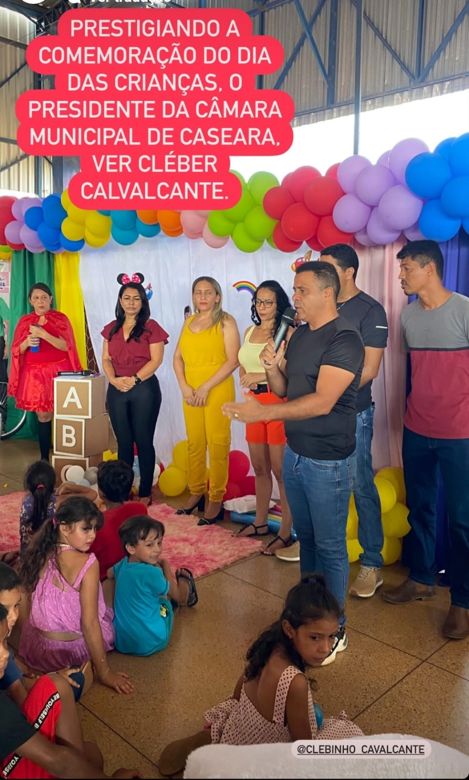 Câmara de Vereadores de Caseara participa do evento alusivo ao Dia da Criança