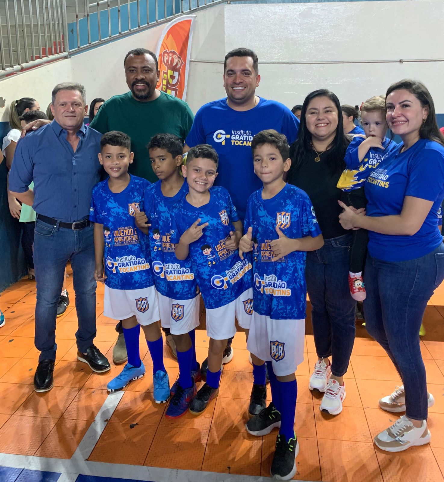 Aula inaugural do Projeto Vivendo e Aprendendo com o Esporte marca noite em Gurupi