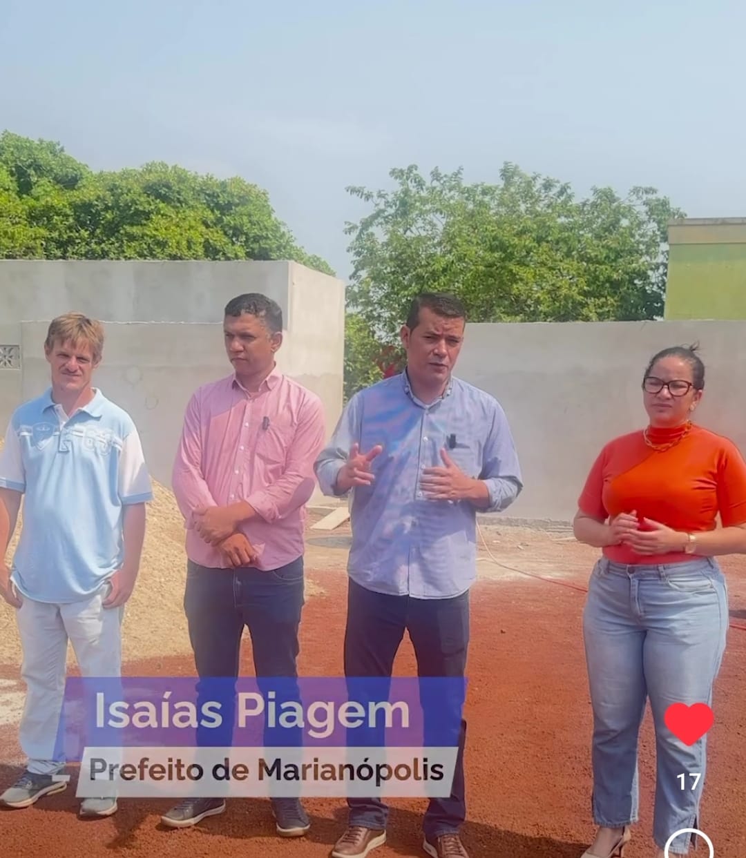 Piagem, Erivan, Mayara e Bruno visitam construção da reta final do HPP de Marianópolis; unidade terá 03 centros cirúrgicos e 42 leitos