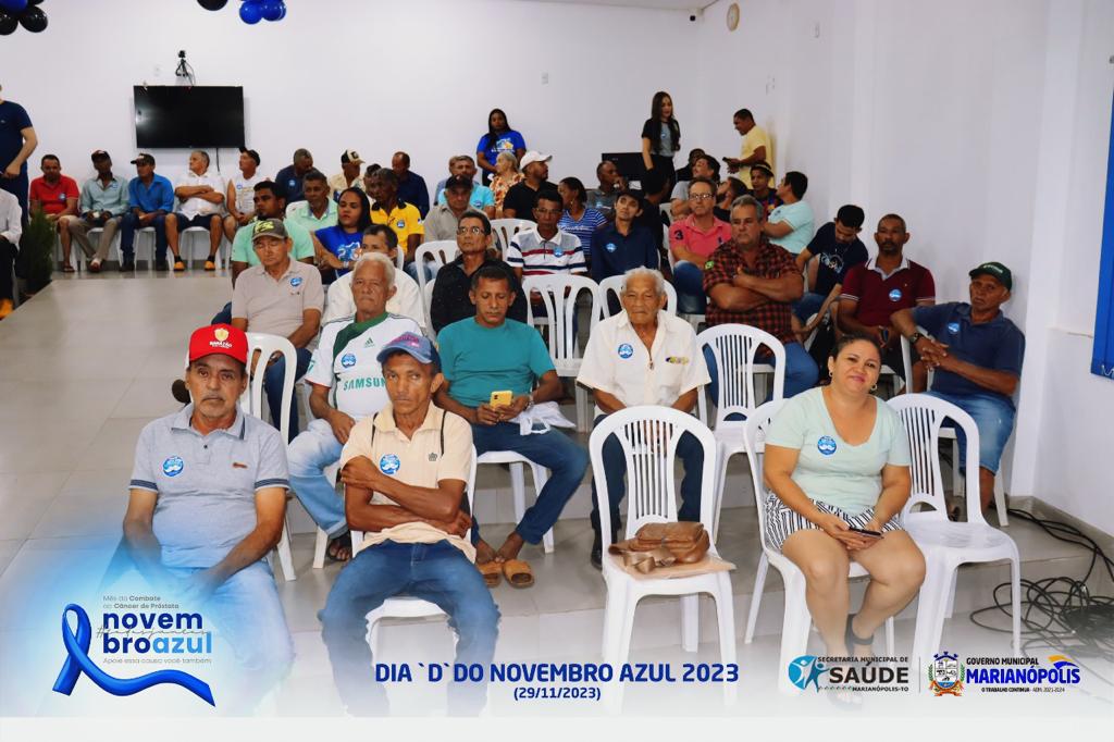 Secretaria Municipal de Saúde de Marianópolis do Tocantins, realizou a ação “Novembro Azul  2023” na sede do Poder Legislativo nesta quinta-feira (30)