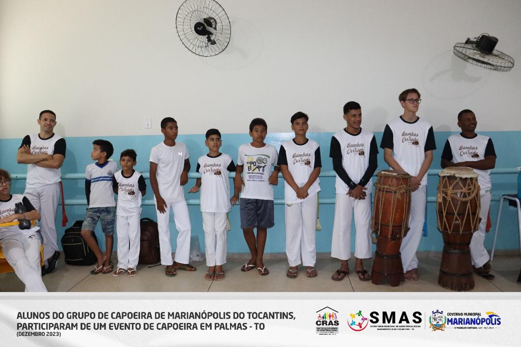 Grupo de Capoeira de Marianópolis do Tocantins se apresentam em Palmas